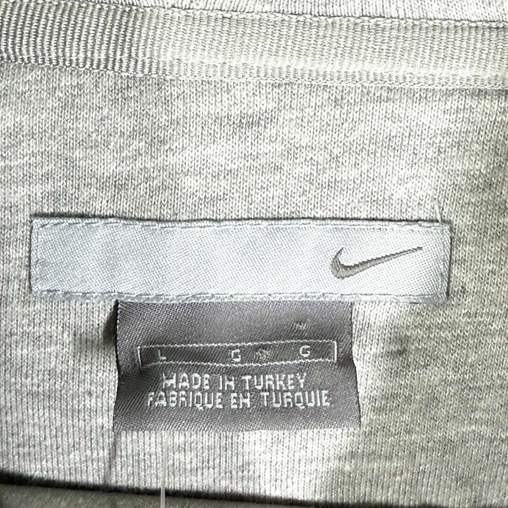 Vintage Y2K Nike Hoodie Mens Large 1/4 Zip Sweatshirt Pullover Swoosh Logo NWT